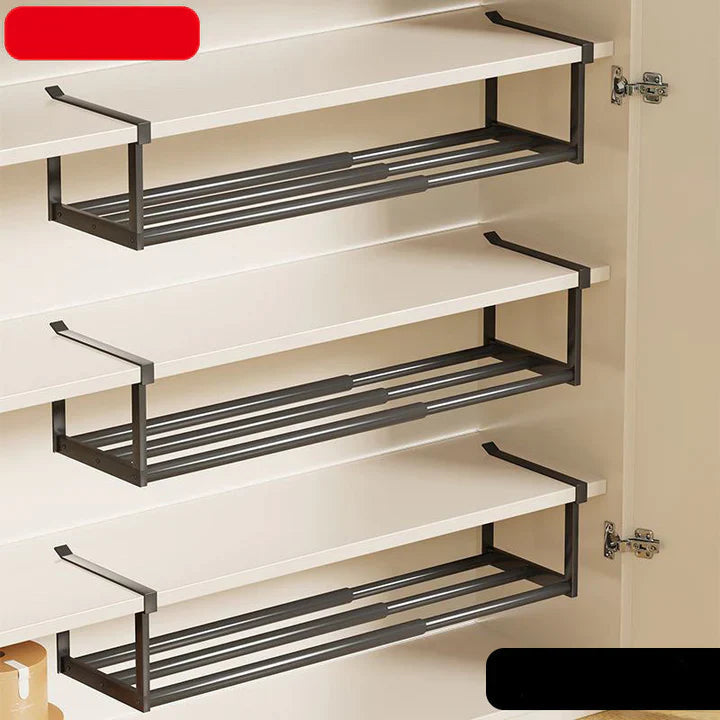 Under-hylle lagring uten boring – justerbar 30–50 cm | Skanto