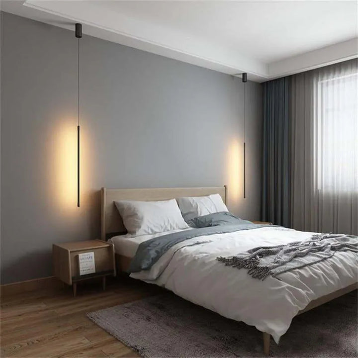 Skanto | Pendellampe Slim Svart Metall Soverom Lampen