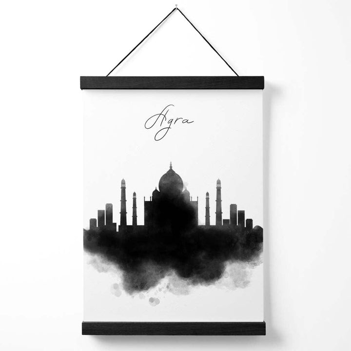 Agra akvarell bybildeplakat med oppheng