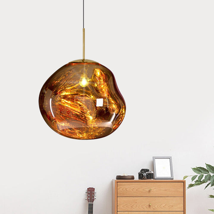 Moderne Glass Ceiling Lamp - LunaLux | Skanto