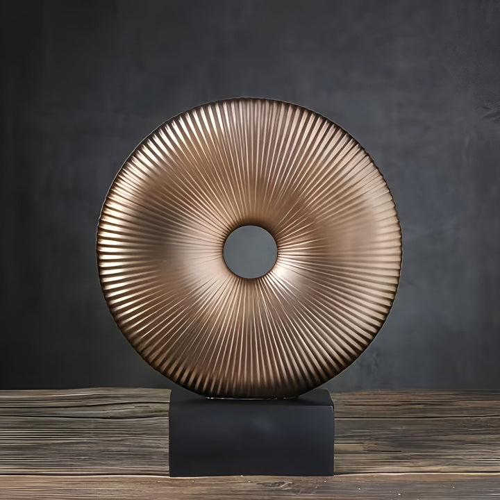 Rund skulptur i vintagestil – kinesisk inspirert | Stilig interiør laget av harpiks