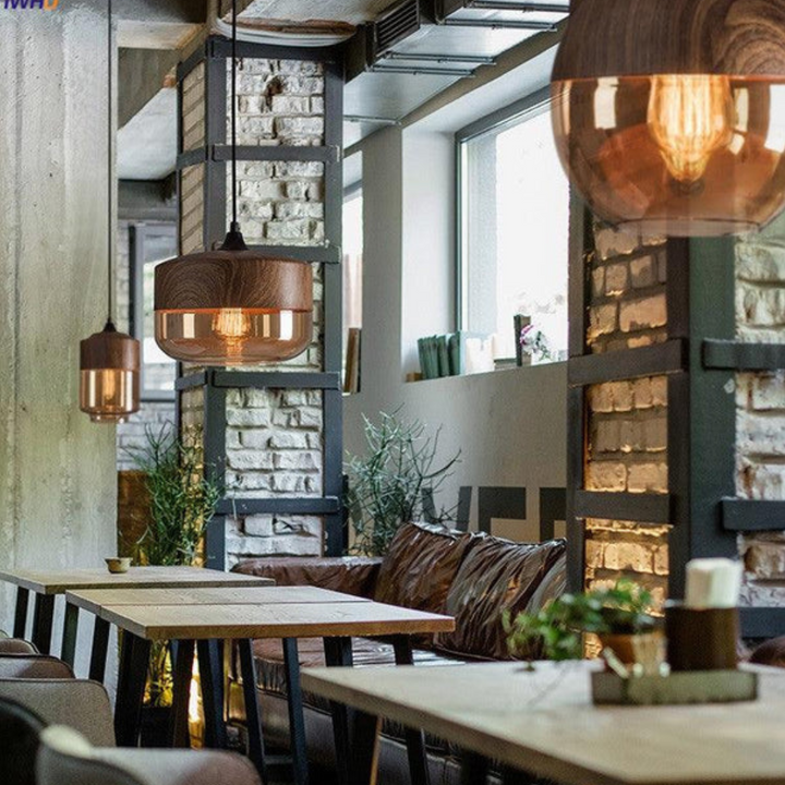 Stilig skandinavisk tre taklampe - NordLuna | Skanto
