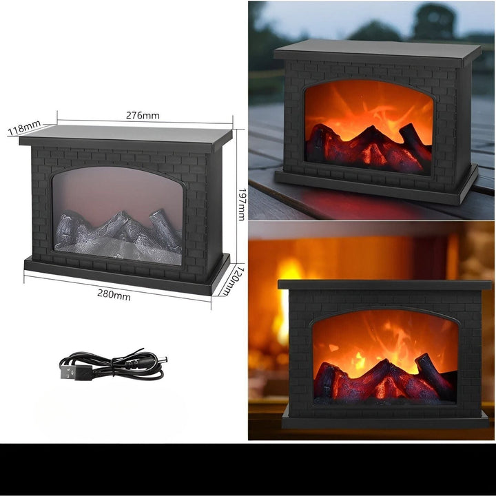 Skanto | RadiantFlame LED Lantern – Realistisk Flamme Bordlampe for Koselig Atmosfære Belysning
