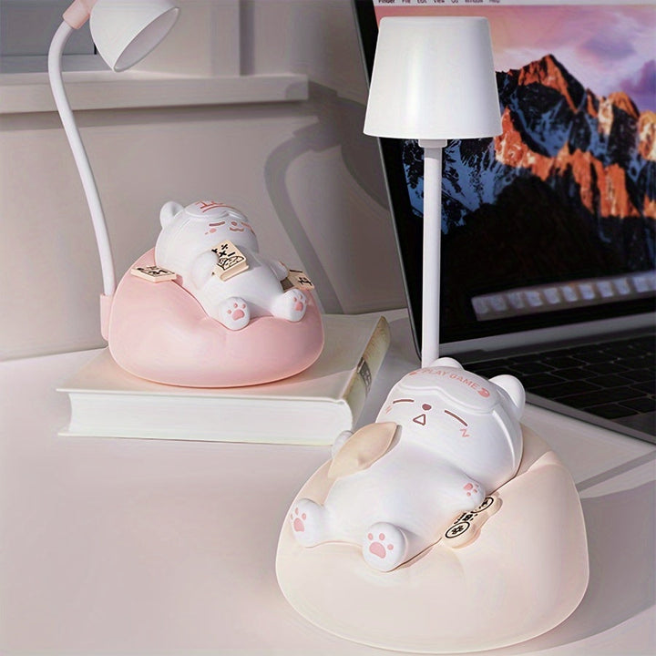 LumiKat Lampe - Søt LED Katt Nattlampe Skanto