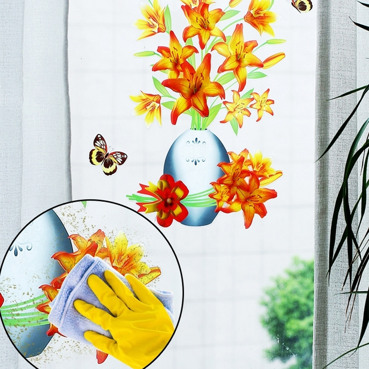 DIY Plantevase 3D Stereo Klistremerker Selvklebende | Skanto