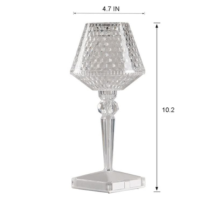 Skanto | Oppladbar Krystall Lampeskjerm Berørings LED Lampe