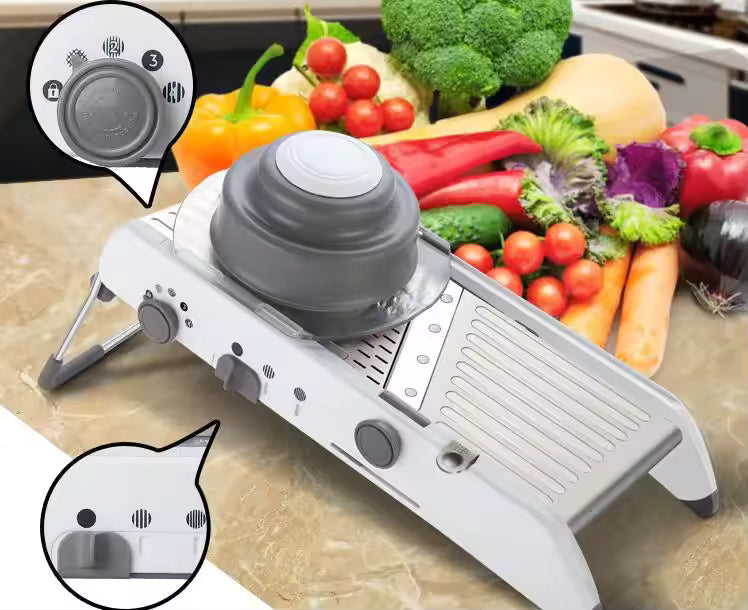 Skanto | Multi-functional vegetable chopper, slicer, grater & salad maker