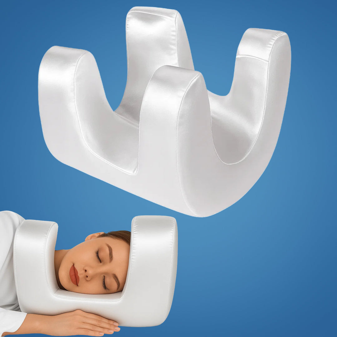 DermSleep | Anti‑Wrinkle Beauty Pillow – Kjølende Minne Skum – Ergonomisk Kontur – Hudpleie Støtte – Side- og Ryggsovende Skanto