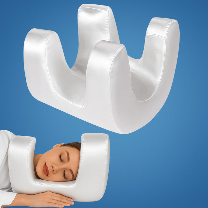 DermSleep | Anti‑Wrinkle Beauty Pillow – Kjølende Minne Skum – Ergonomisk Kontur – Hudpleie Støtte – Side- og Ryggsovende Skanto