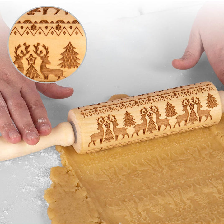 Jule Tre Embosser Kjevler for Høytidsbaking | Skanto