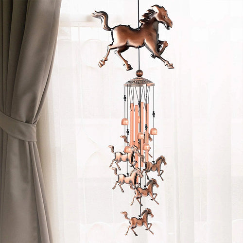 Retro Bronse Hest Vindklokke | Skanto