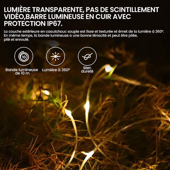 Portable, utvidbar, vanntett lyslenker for utendørs bruk | Skanto
