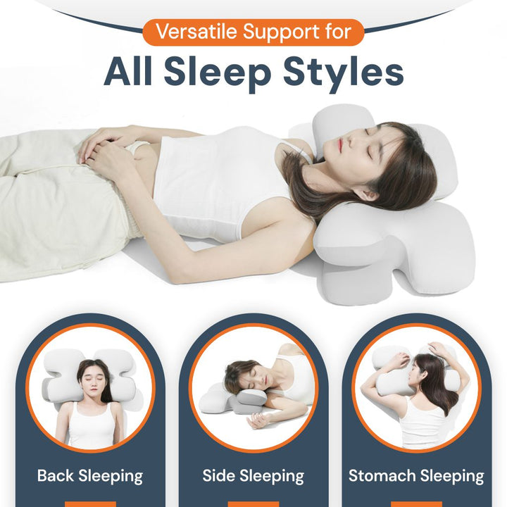 Skanto | Ergonomisk Cervical Pillow | Memory Foam, Nakkestøtte & Ideell for Rolig Søvn