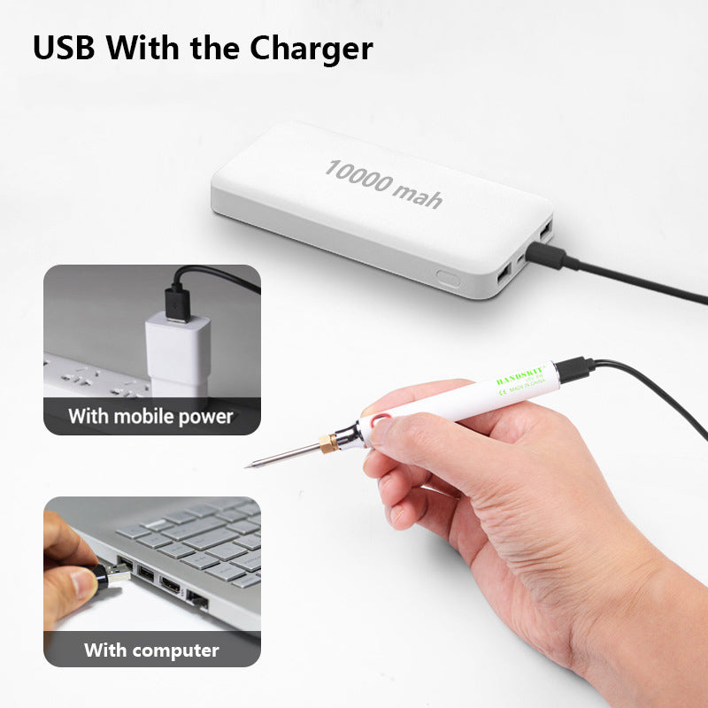 Skanto | USB Bærbar Elektrisk Loddebolt Sett