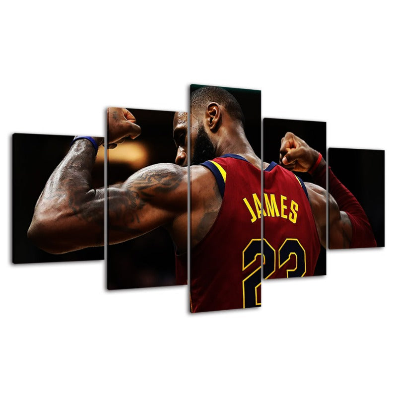 22 James - 5 Piece Canvas Veggkunst Maleri | Skanto