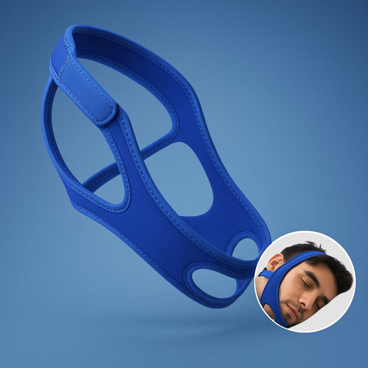 QuietNight | Anti Snoring Chin Strap – Søvnapné Lettelse – Pustende & Justerbar – For Voksne Som Søker Bedre Søvn Skanto