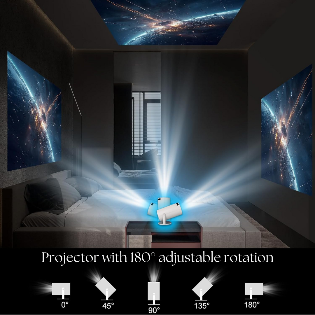 HD Smart 4k Prosjektor Skanto