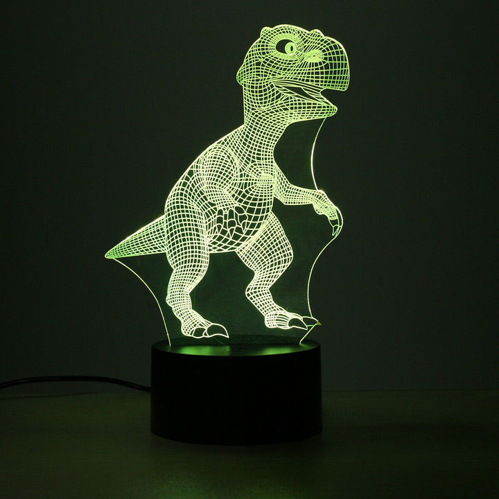 Skanto | Dinosaur Nattlys - 3D Dinosaur Lys - T Rex Nattlys