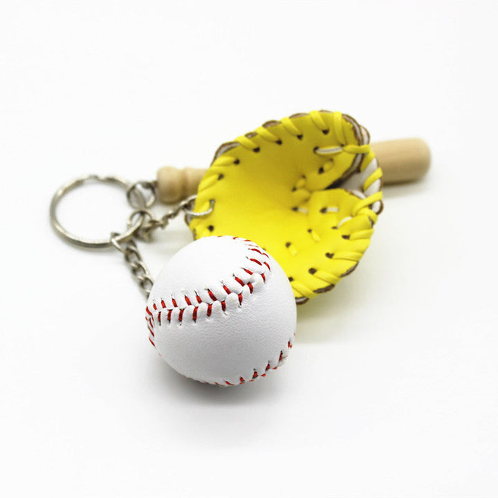 Skanto | Mini Baseballhanske Sett Charm Nøkkelring
