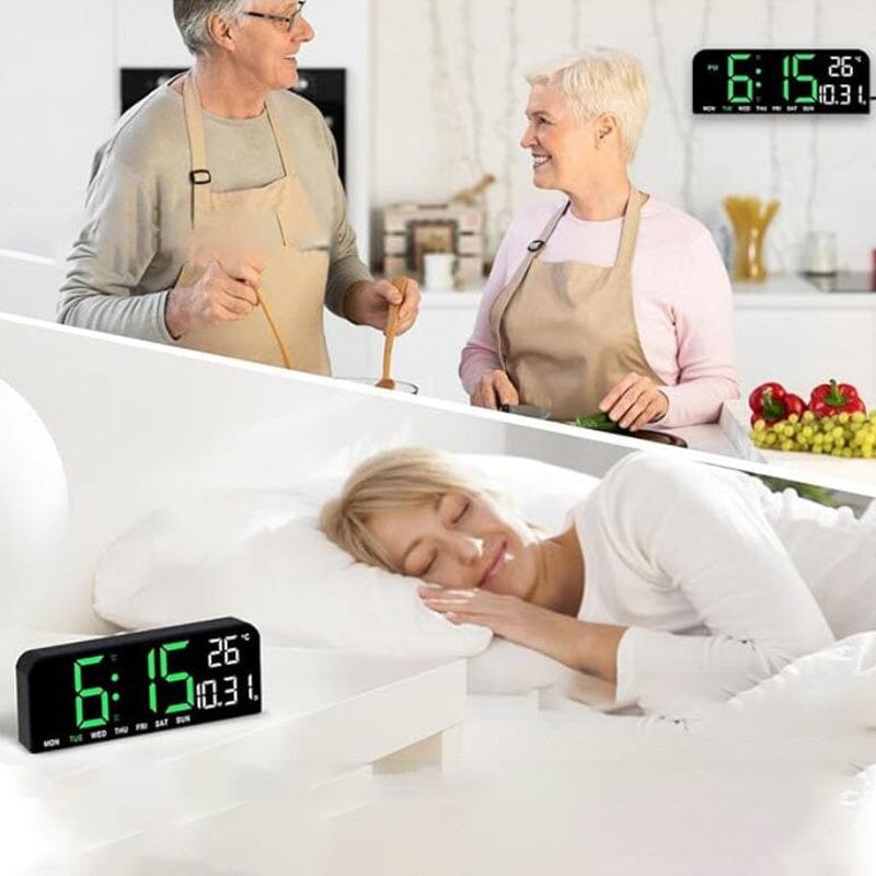 LED Digital Vekkerklokke | Skanto