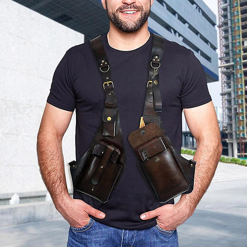 Skanto | Middelaldersk Steampunk Retro Stropp Armhule Skulderveske