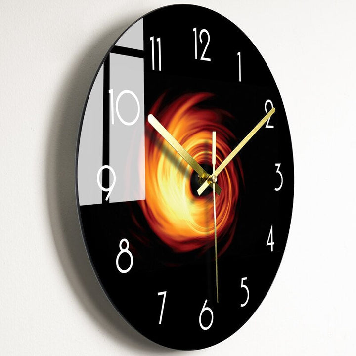 Moderne GlassArt Veggklokke – Kunstnerisk klokke med høykvalitets glass i 7 design, tilgjengelig i 2 størrelser
