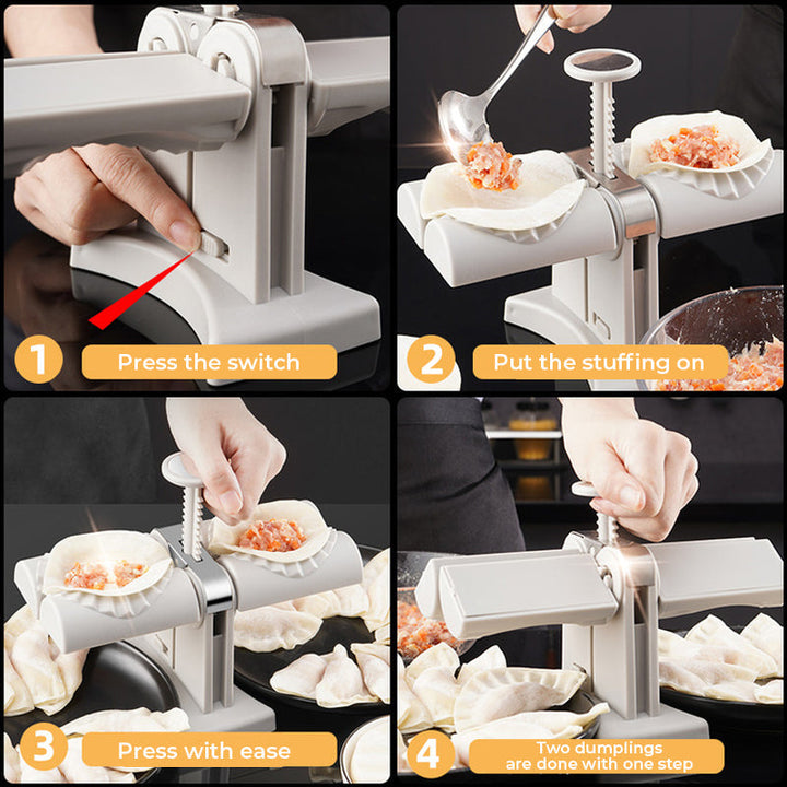 Skanto | Husholdningsdobbelhodet automatisk dumplingsformer mold