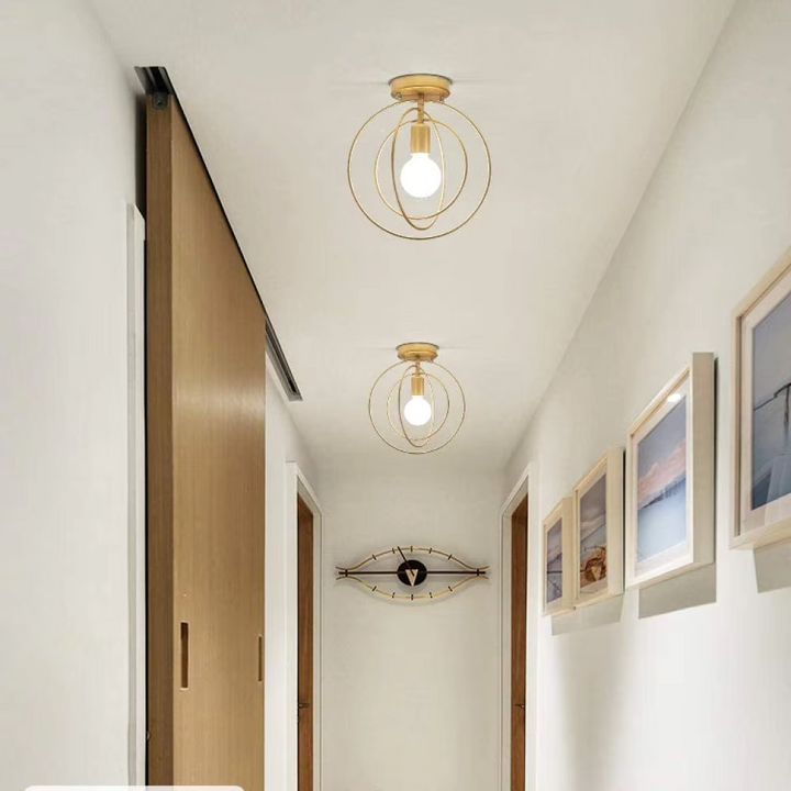 Skanto | Moderne Ringformet Taklampe Gull