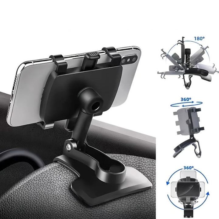 Skanto | Universell 360° Rotasjon Mobiltelefonholder for Bil