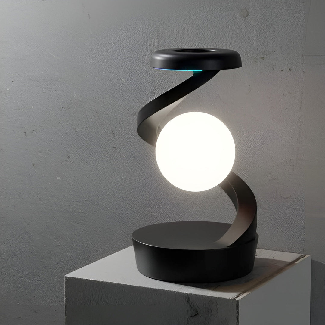 OrbitGlow Lampe - Stilig Belysning med Trådløs Lading | Skanto