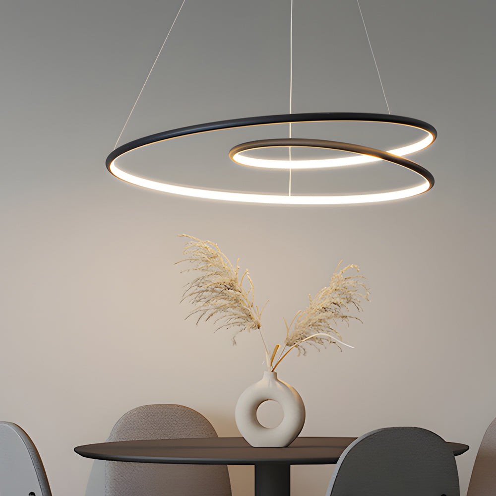 Skanto | Moderne dimbar LED-lampe - Høydejusterbar taklampe til spisestue og stue