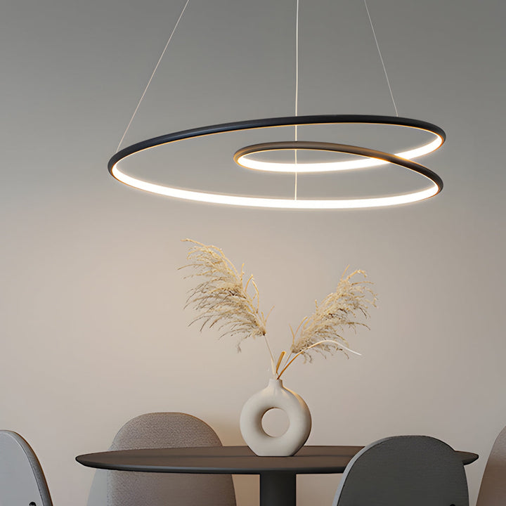 Skanto | Moderne dimbar LED-lampe - Høydejusterbar taklampe til spisestue og stue