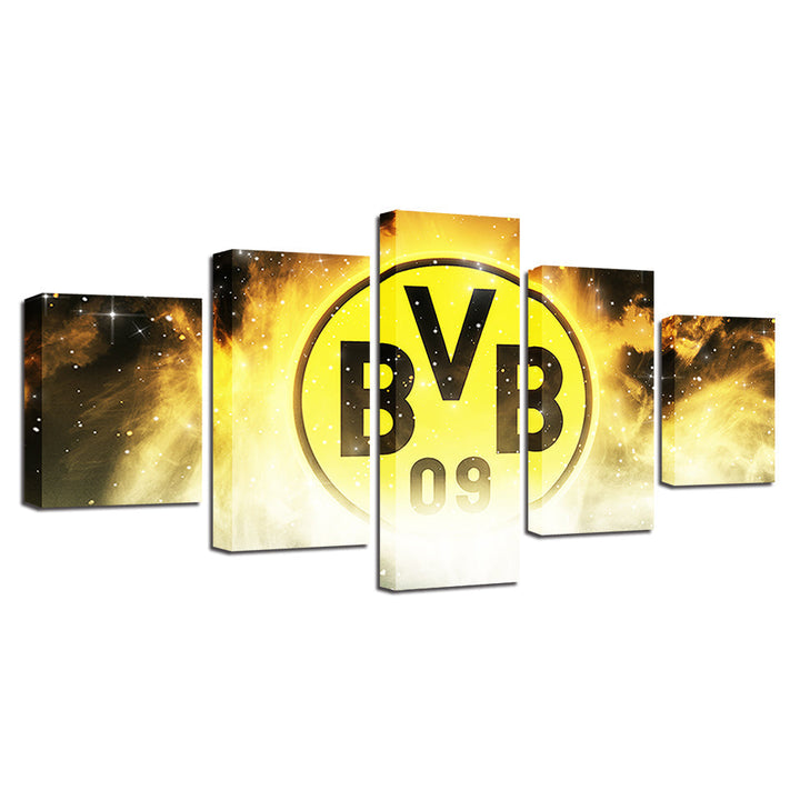 Borussia Dortmund 5 Stykker - Lærret Veggkunstmaleri | Skanto