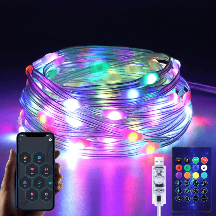 Skanto | ColorShine – Magisk RGBIC Belysning for Fest og Atmosfære