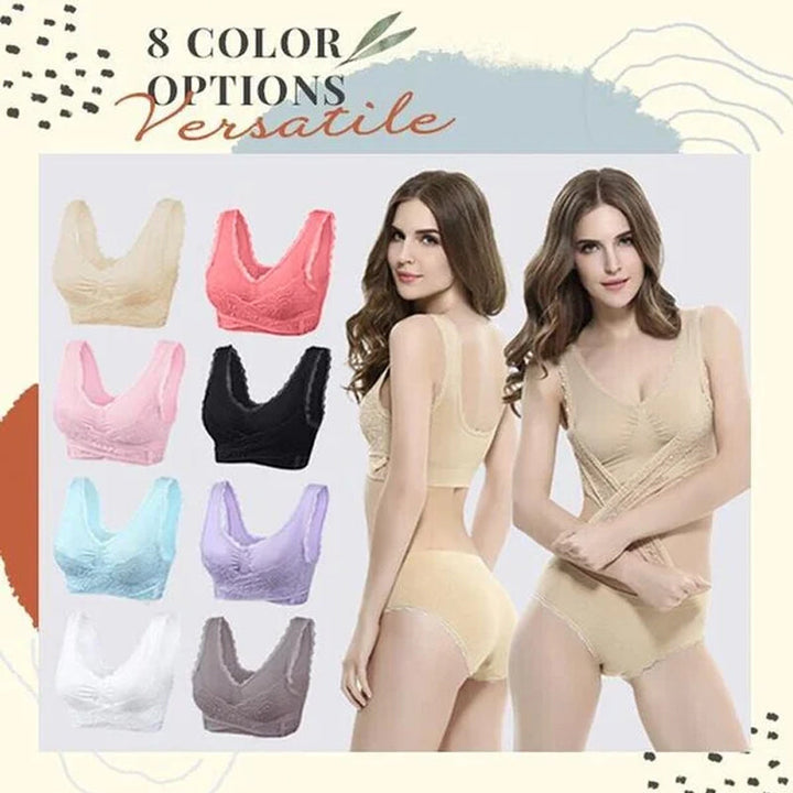 Skanto | Front Cross-Side Buckle Lace Bh
