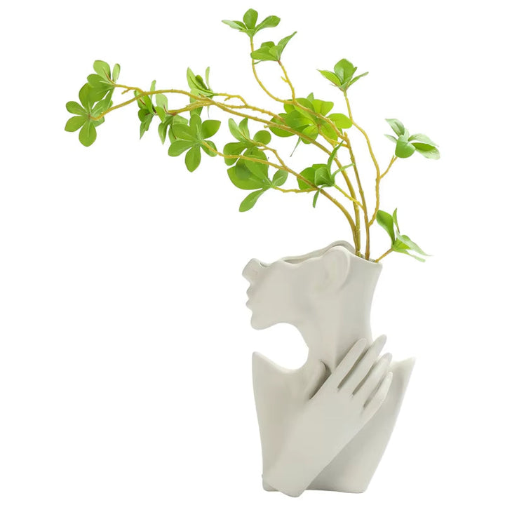 Ansiktsform Keramisk Design Vase Skanto
