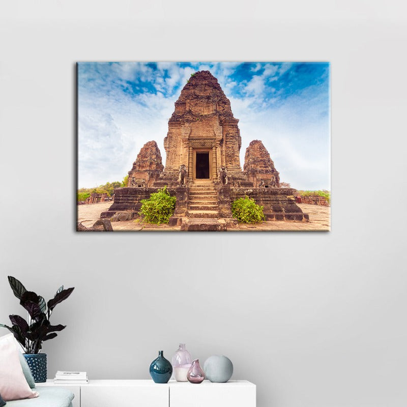 Ancient Temple - Canvas Wall Art Painting | Skanto