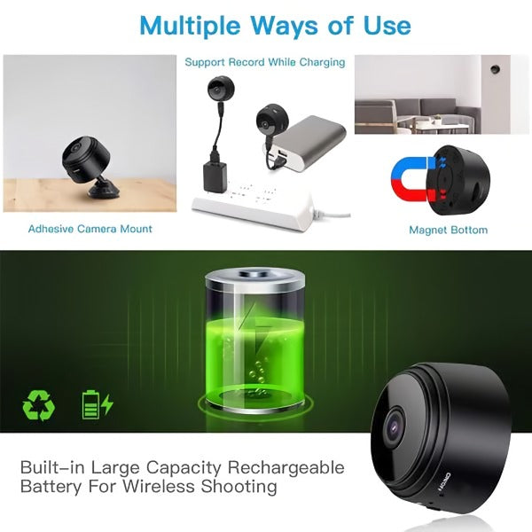 Skanto | 1080P HD Magnetisk Wifi Mini Kamera Opptaker