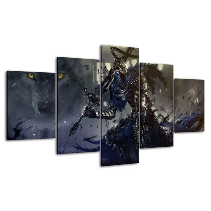 Dark Souls - 5 deler lerret veggkunst maleri