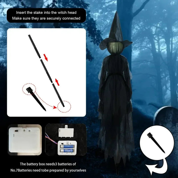 Leuchtende Hand holder Halloween-Hexen-Dekoration