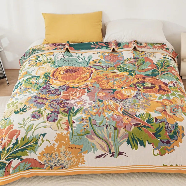 Skanto | Sienna Floral Bloom Bomullteppe