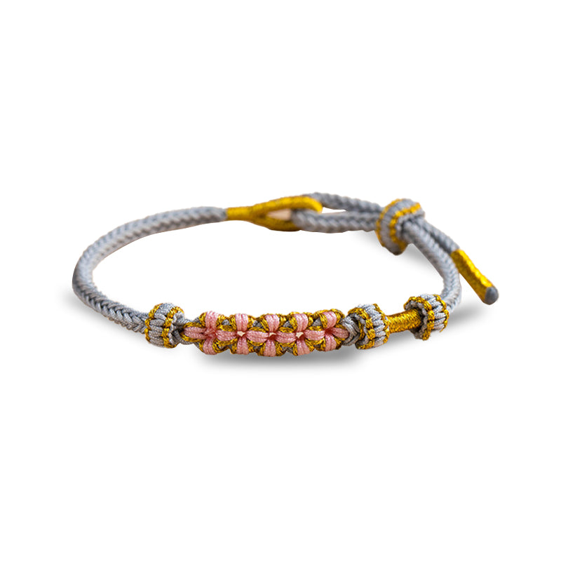 Skanto | Bestemor og Barnebarn Blomst Knyte Armbånd