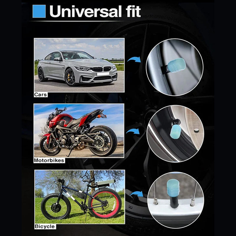 Skanto | Universelle fluoriserende dekkventilkapsler (4 PCS/Sett)