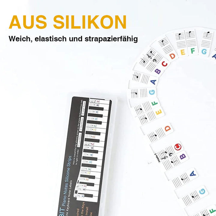 Skanto | Avtagbare piano-tastatur notetiketter