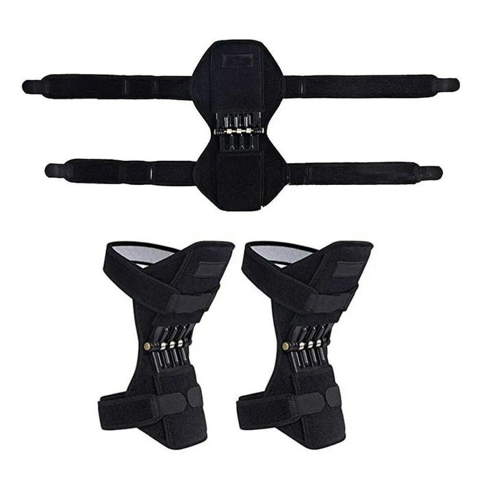 KneeGuard Pro | Sett med 2 hengslede knebandasje-stabilisatorer for smertelindring | Justerbar støtte ved kne skade - Artritt - Etter operasjon rehabilitering Skanto
