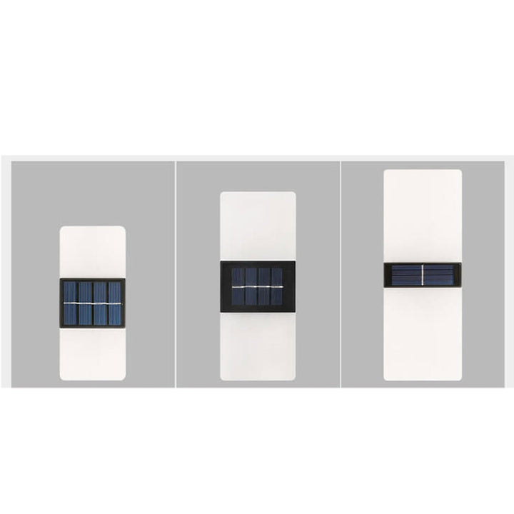 Skanto | LumaZen Solar-Drevet LED Vegglampe | Værbestandig | Solcelledrevet Utendørsbelysning | Hage- og Terrasseinnredning