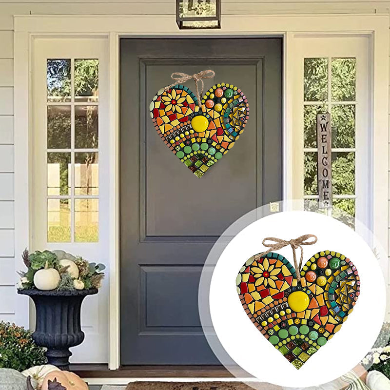 Large Garden Mosaic Heart Decoration | Skanto
