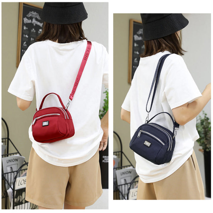 Skanto | Lys solid nylon skulderveske