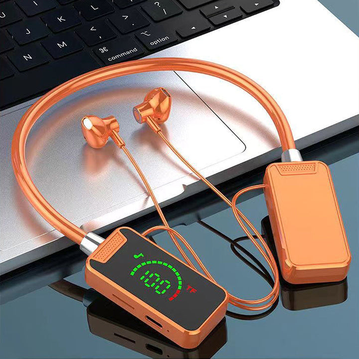 Skanto | Nakkerem Digital Skjerm Bluetooth Hodetelefoner