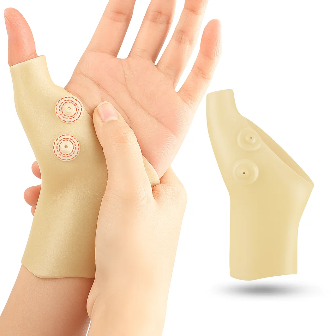 Smertelindring + Kompresjon – Non-Slip Silikon – Artritt & Leddstøtte for Hverdagskomfort Skanto